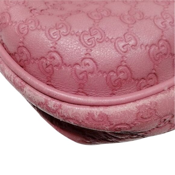 Auth Gucci Rose Pink Microguccisima Leather Tote Sukey Two-Way Satchel - Picture 6 of 9